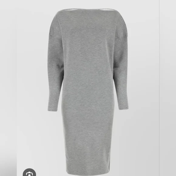 Gucci Wool-Blend Gray Stretch Dress Size S NWT - Picture 2 of 16